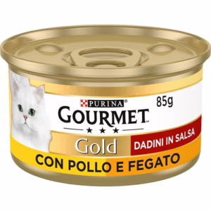 Gourmet gold dadini in salsa pollo e fegato 85gr
