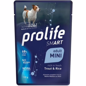 Prolife dog smart adult trota e riso 100g