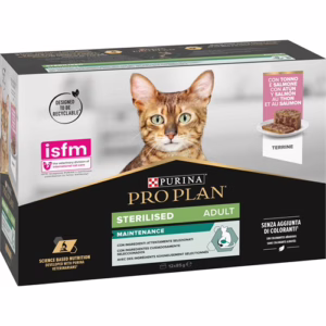 Proplan sterilised pate' tonno e salmone 12x85gr