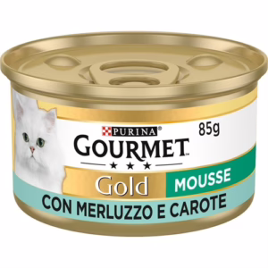 Gourmet gold mousse merluzzo e carote 85gr