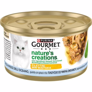 Gourmet nature's creation pesce dell'oceano, spinaci e riso 85gr