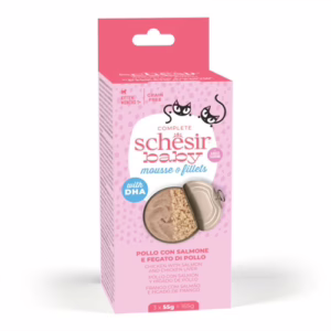 Schesir baby pollo con salmone mousse e filetti 3x55g
