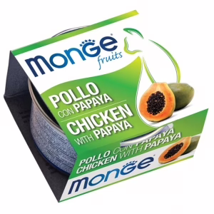 Monge fruits pollo con papaya 80gr
