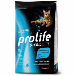 Prolife cat sterilised grain free sogliola e patate 7kg