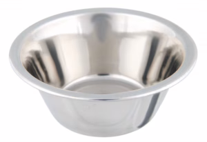 Ciotola Acciaio Inox 0,2 Litri per Cani e Gatti
