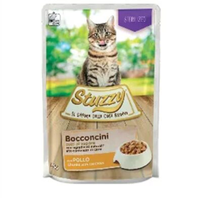 STUZZY BOCCONCINI STERILIZED POLLO 85G