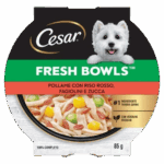 Cesar Fresh Bowls 85g - Pollame, Riso Rosso, Fagiolini e Zucca