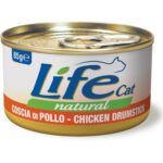 Life Cat Natural Adult Lattine 85g - Coscia di pollo