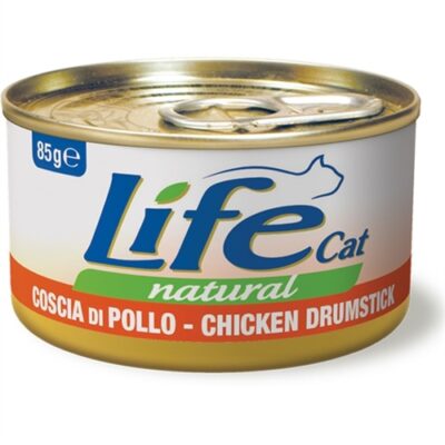 LifeCat Coscia di Pollo 85gr - Cibo Umido per Gatti