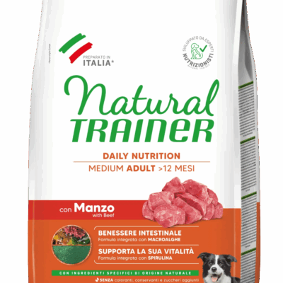 Natural Trainer Medium Adult con Manzo