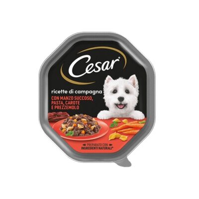 Cesar Ricette di Campagna Manzo, Pasta, Carote e Prezzemolo 150g