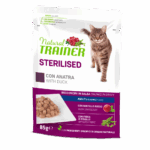 Natural Trainer Sterilised Adult Bocconcini in Salsa 85g - Anatra