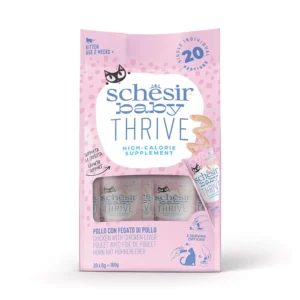 Schesir Baby Thrive Pollo con Fegato in Crema - Kitten 20x8g