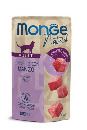 Monge Natural Bustine Tonno e Manzo 80g