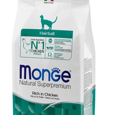 Monge Natural Superpremium Hairball Ricco in Pollo
