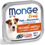 Monge Fruit Paté e Bocconcini 100g - Tacchino e Mirtilli