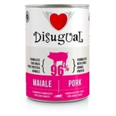 Disugual Dog Maiale 400g - Alimento Umido Monoproteico per Cani