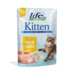 Life Cat Natural Kitten Buste 70g - Pollo