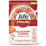 Life Cat Natural Mousse Buste Funzionali 70g - Salmone con quinoa - Sterilised