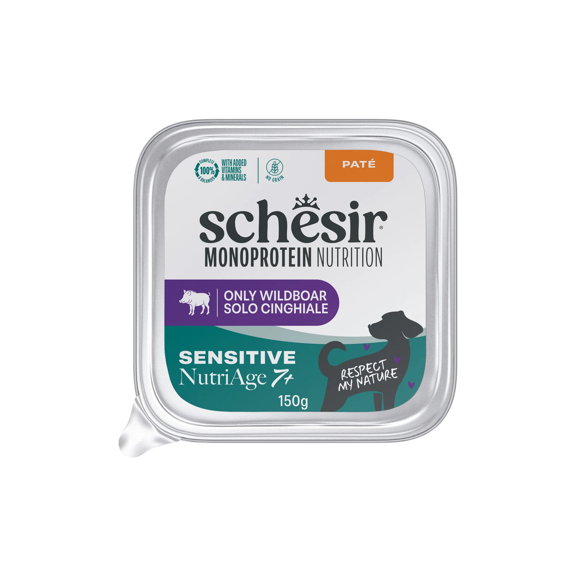 Schesir Monoprotein Senior 7+ con Cinghiale 150g