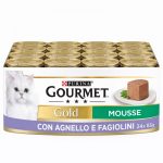 Gourmet Gold Mousse Agnello e Fagiolini - 24x85g