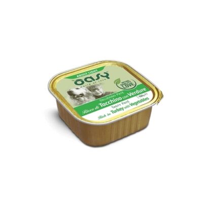 Oasy Adult Vaschetta Delizioso Paté Light Tacchino 150gr