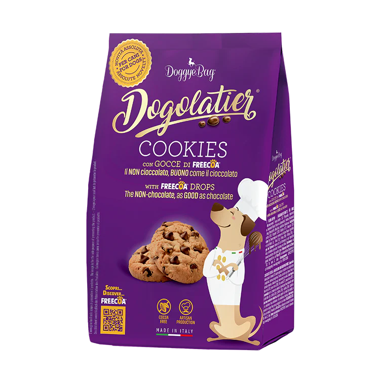 Dogolatier Cookies con Gocce di Freecoa 180g