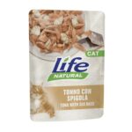 Life Cat Natural Buste Adult 70g - Tonno con spigola