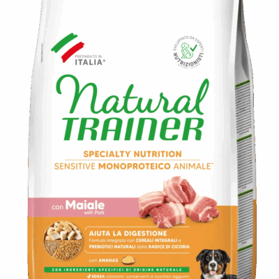 Trainer Sensitive Medium&Maxi Adult No Gluten con Maiale e Cereali Integrali