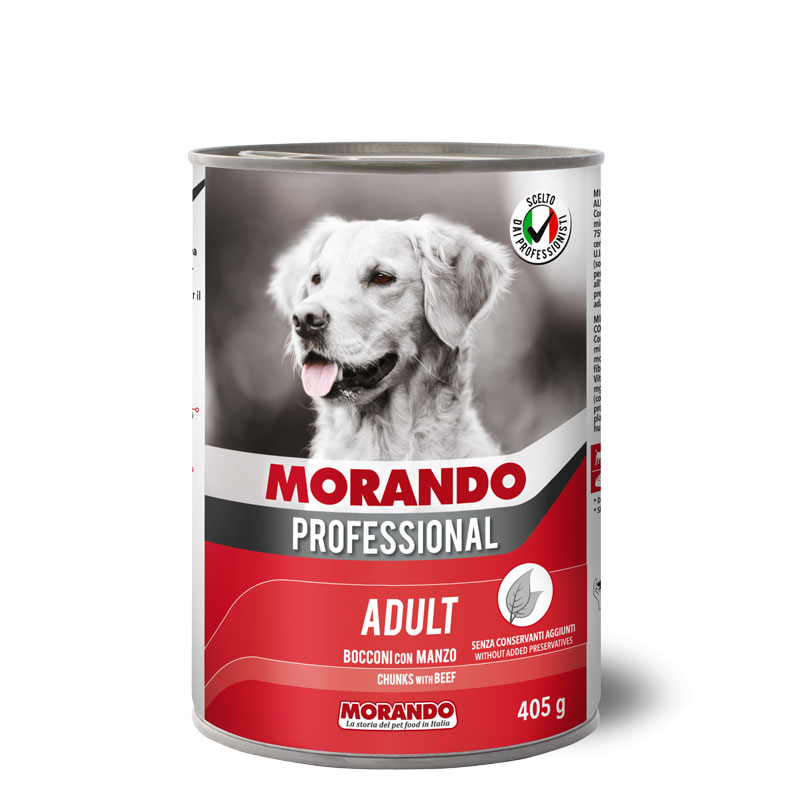 Morando Professional Adult Bocconi con Manzo 405g