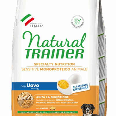 Trainer Sensitive Medium&Maxi Adult No Gluten con Uovo e Cereali Integrali