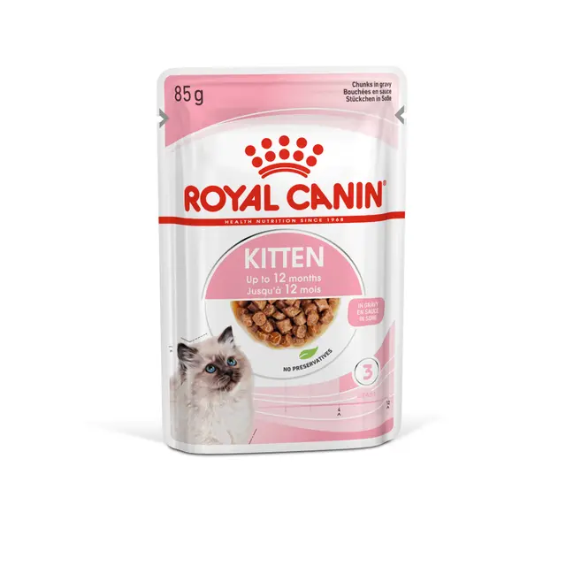 Royal Canin Kitten in Salsa 12x85g – Alimento Umido Completo per Gattini in Crescita