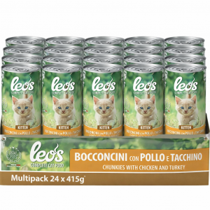 Leo’s Bocconcini con Pollo e Tacchino Kitten