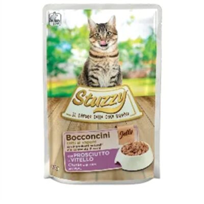Stuzzy Bocconcini Prosciutto e Vitello in Gelatina per Gatti 85g