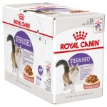 Royal Canin Sterilised in Salsa – Alimento Umido Completo per Gatti Adulti Sterilizzati - 12x85g