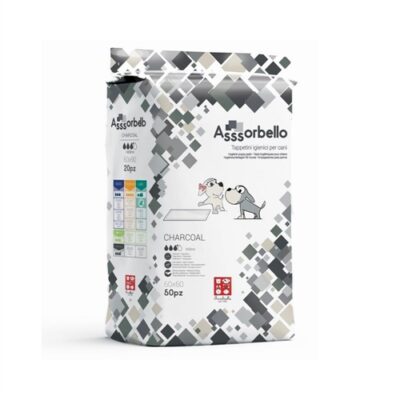 ASSORBELLO CARBONI ATTIVI 60x60 50pz - Tappetini Igienici per Cani