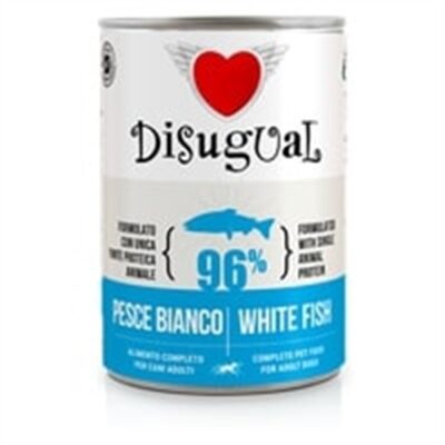 Disugual Dog Pesce Bianco 400g - Alimento Umido Completo per Cani