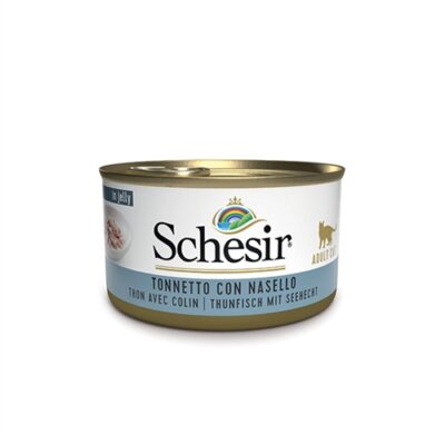 Schesir Tonno con Nasello in Gelatina per Gatti - 85gr