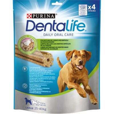 PURINA DENTALIFE LARGE 142G - Snack Dentale per Cani di Taglia Grande