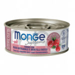 Monge Supreme Lattina 80g - Sterilised Tonno con Riso e Mirtilli Rossi