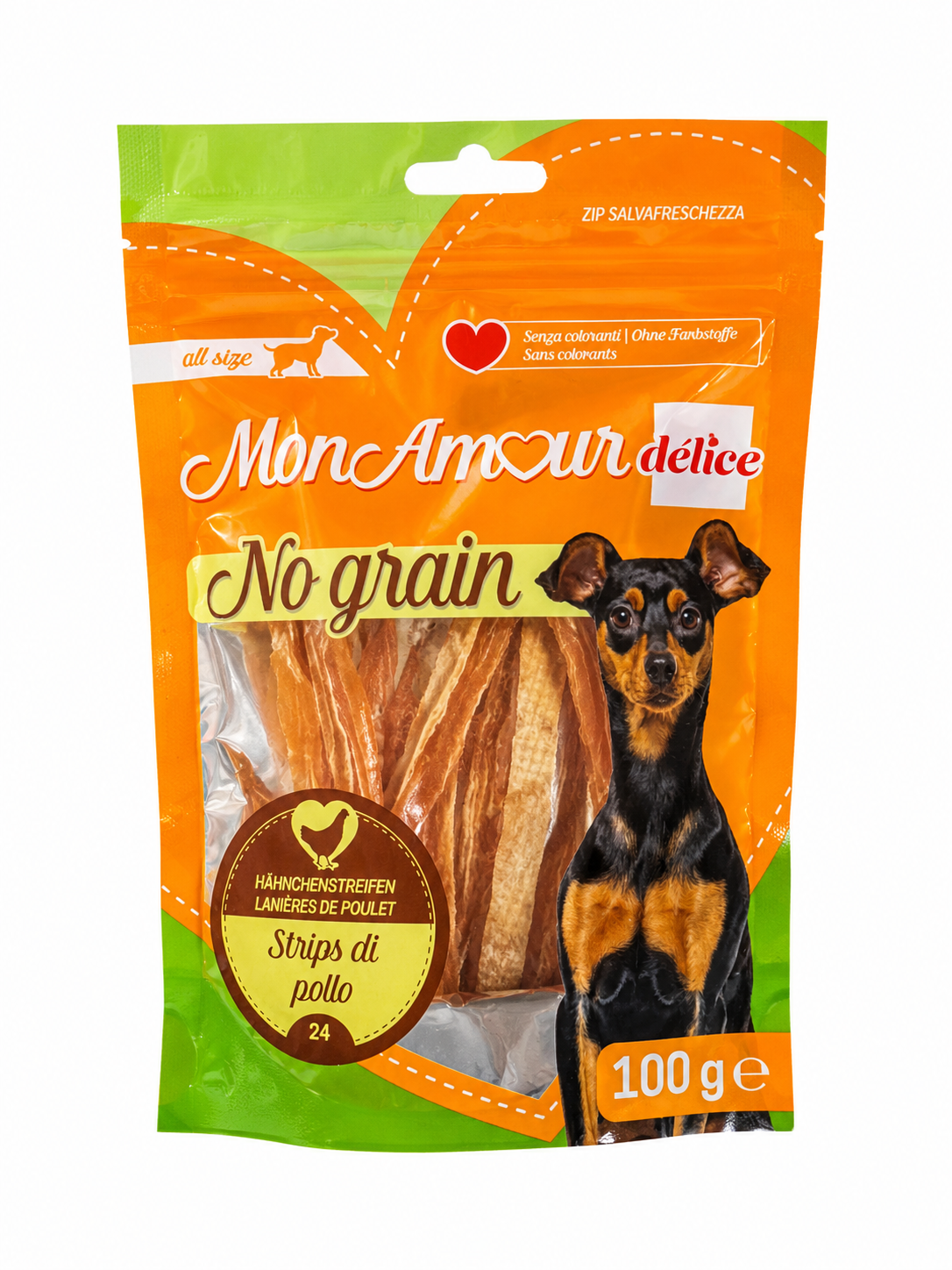 MonAmour Delice Strips di Pollo 100g