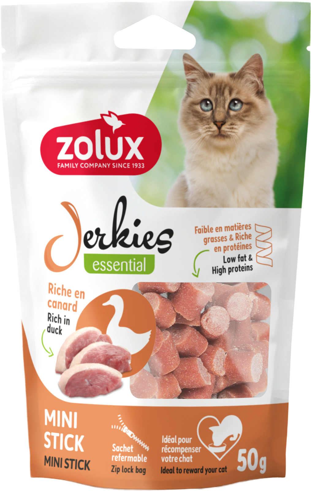 Zolux Jerkies Snack Stick di Anatra 50g