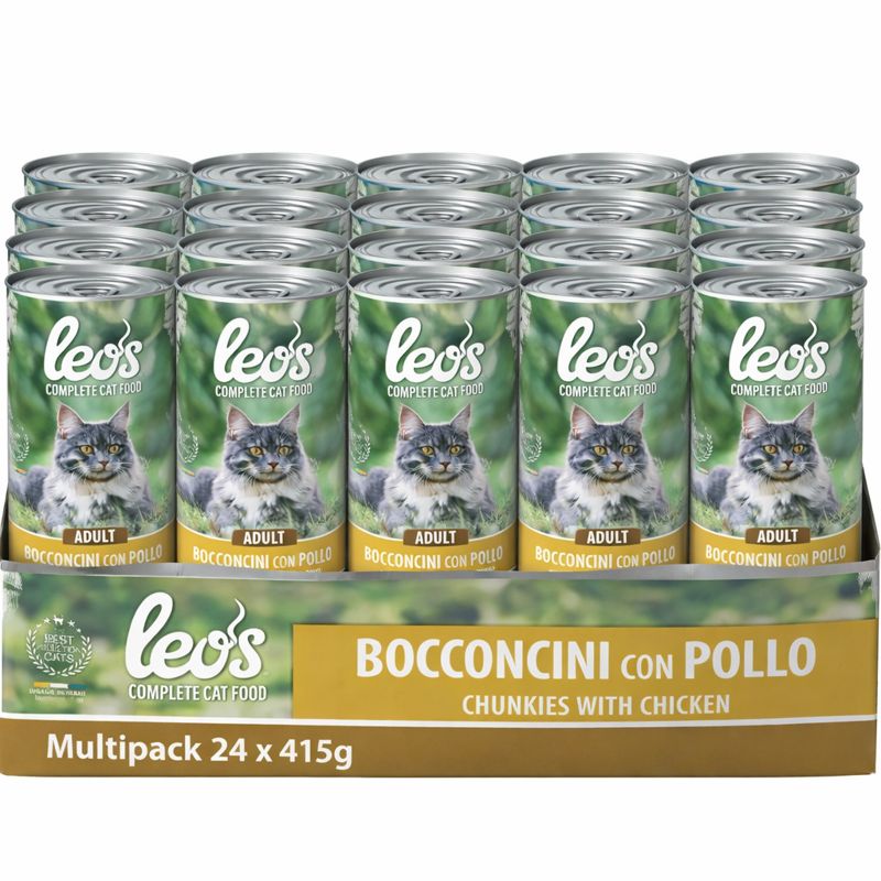 Leo’s Bocconcini con Pollo Adult 24x415g
