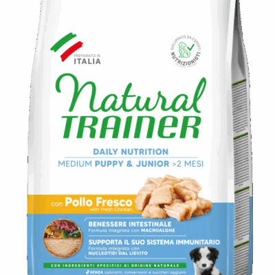 Natural Trainer Medium Puppy&Junior con Pollo Fresco