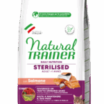 Natural Trainer Sterilised con Salmone - 10kg
