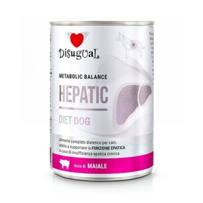 Disugual Hepatic Maiale 400g - Alimento Dietetico per Cani con Insufficienza Epatica