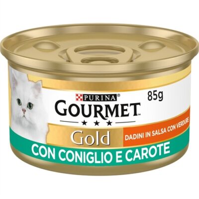 Gourmet Gold Dadini in Salsa Coniglio e Carote 85gr