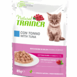 Natural Trainer Kitten&Young Bocconcini in Salsa 85g - Tonno