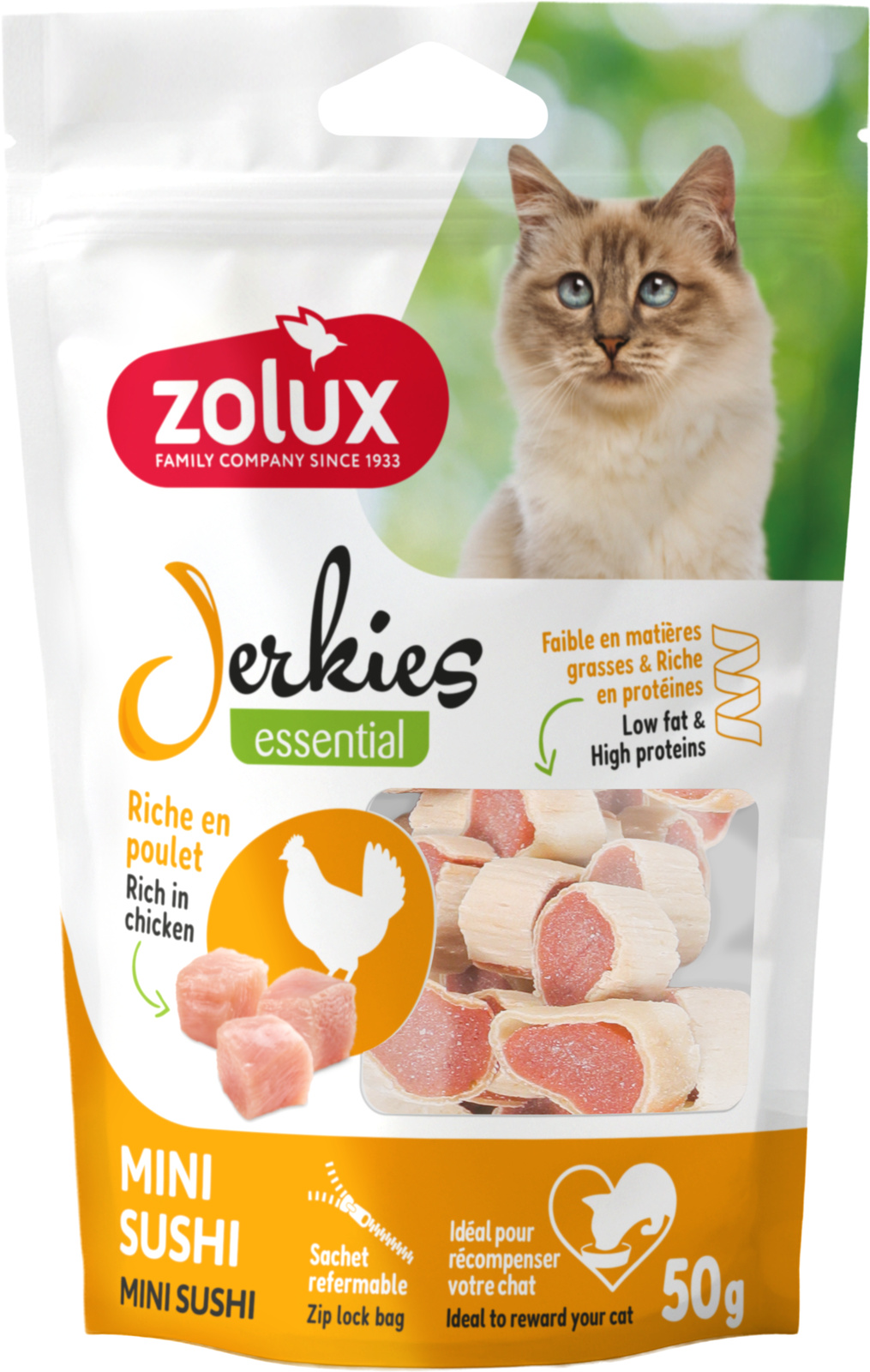 Zolux Jerkies Snack Sushi di Pollo 50g