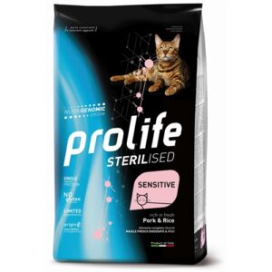 Prolife Cat Sterilised Maiale e Riso